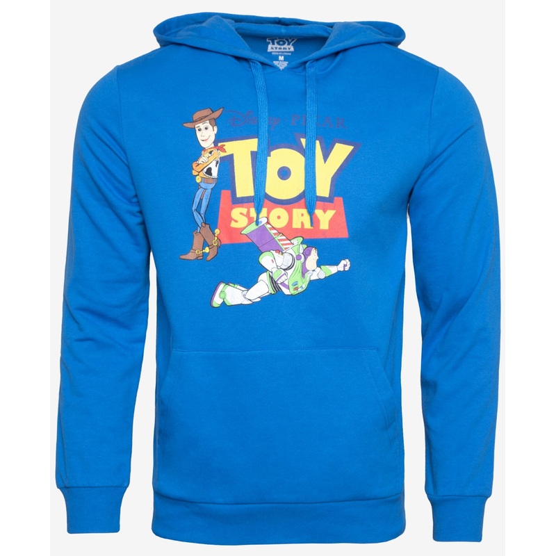 Hybrid Men's Toy Story Long Sleeve Hoodie Sweatshirt Blue  Large
