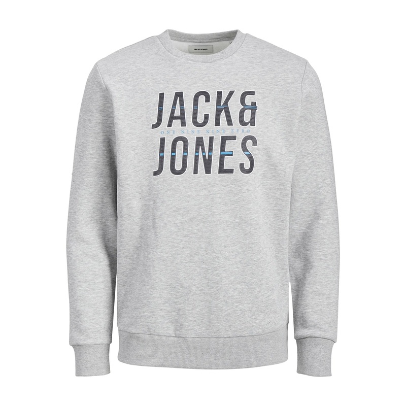 JACK & JONES Mens Crewneck Sweatshirt Medium Grey