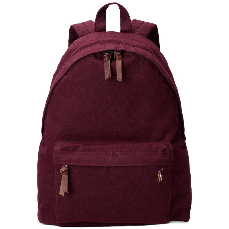 Polo Ralph Lauren Men's Canvas Backpack  Harvard Wine Red
