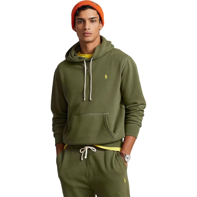 Polo Ralph Lauren Mens Hoodie Sweatshirt Large Dark Sage Green