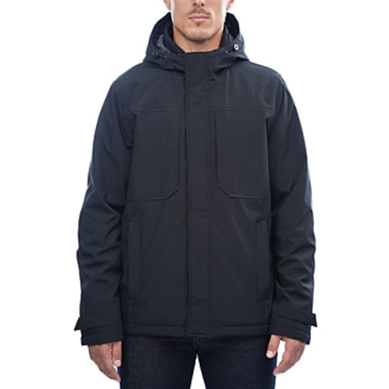 Rainforest Mens Chinook Hooded Soft Shell Jacket Coat XXL 2XL Black