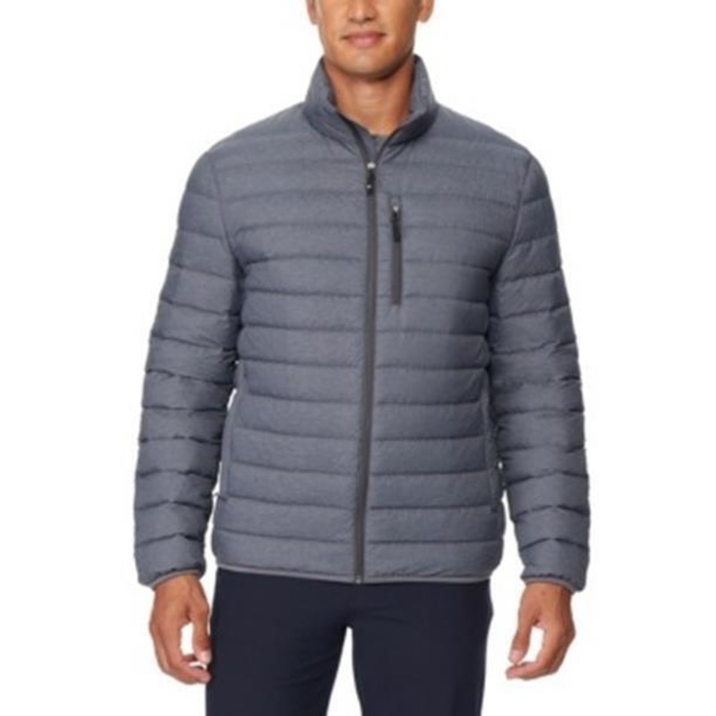 32 DEGREES Men's Down Packable Jacket Medium XXL 2XL Melange Grey