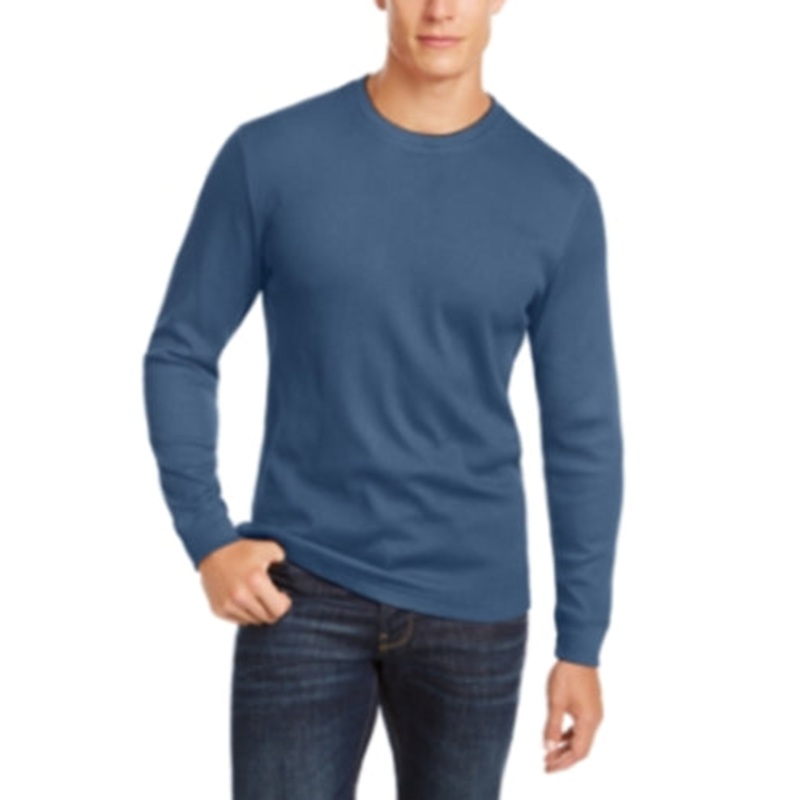 Club Room Mens Crewneck Sweater Blue Wing Small