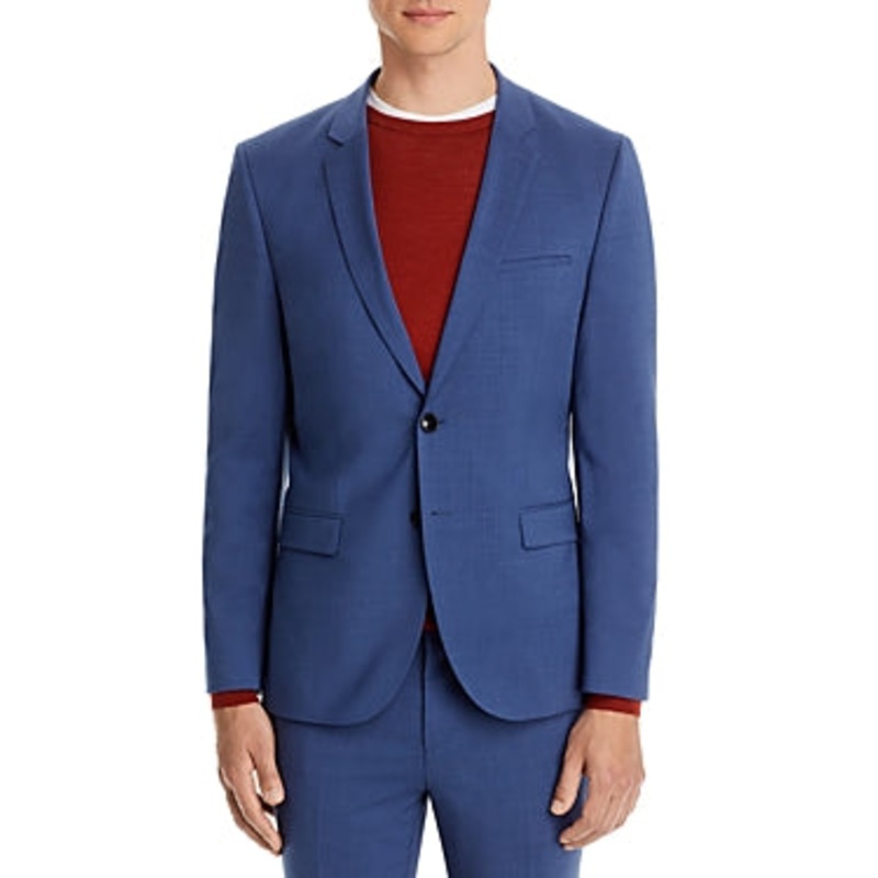 Hugo Boss Mens Arti Extra Slim Fit Suit Jacket Blue  38R