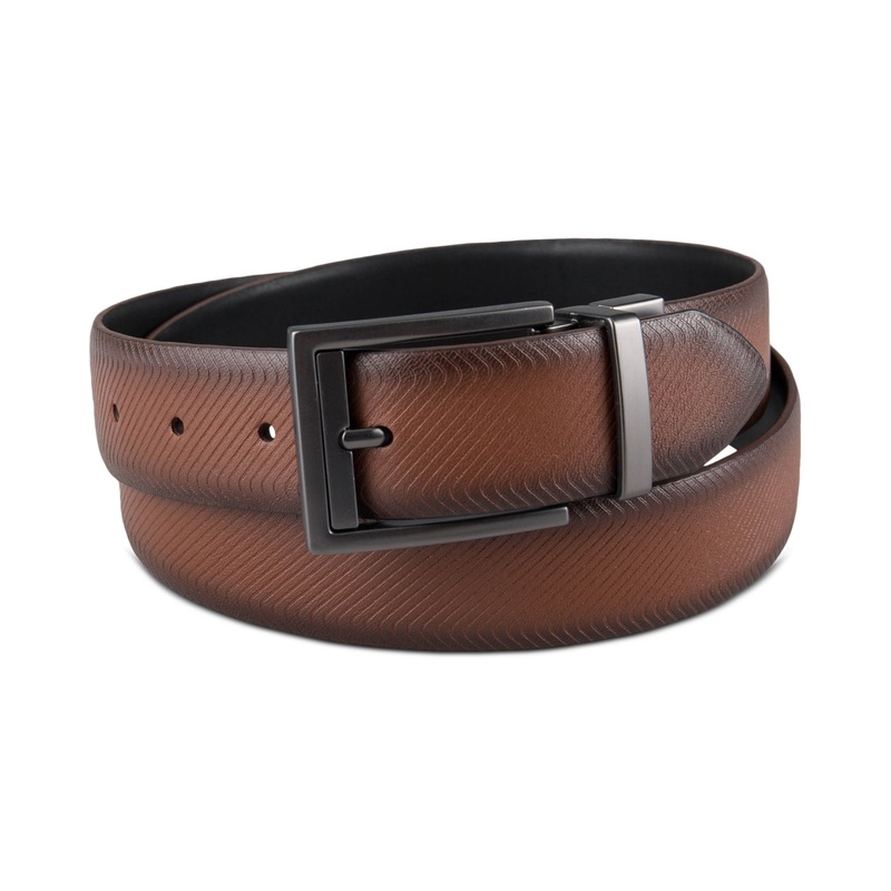 Alfani Men's Faux Leather Reversible Belt Large 38 to 40