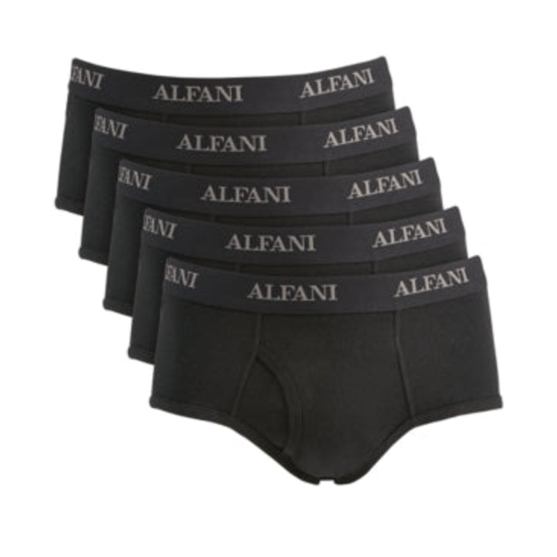 Alfani Mens 5 Pack Briefs Black XL