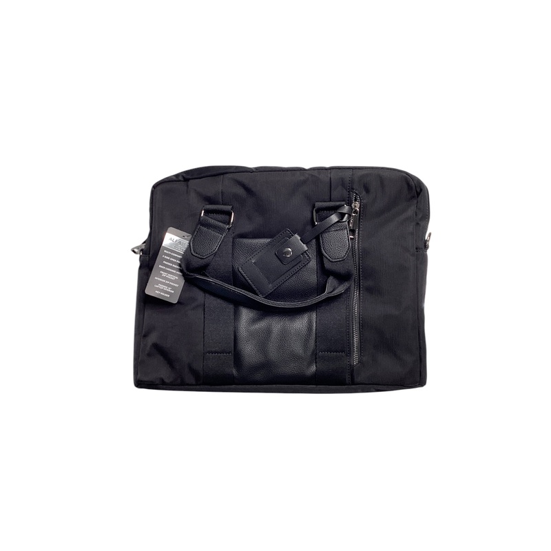 Alfani Mens Black Briefcase Bag