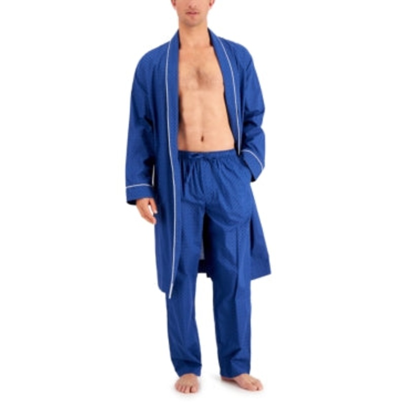 Club Room Mens Chandler Printed Pajama Pants Blue 2XL
