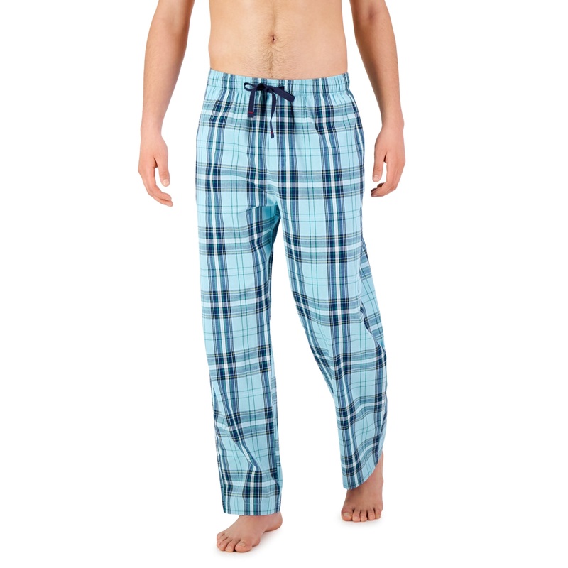 Club Room Mens Lando Plaid Combo Pajama Pants Blue Combo 2XL