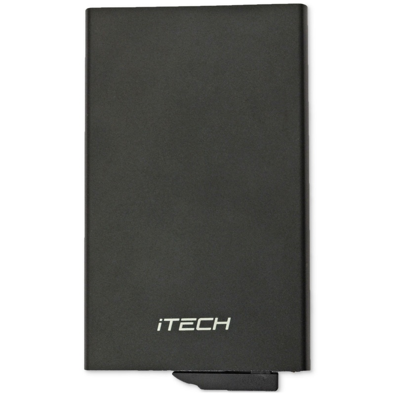 iTech Mens Pop Up Logo Wallet Black
