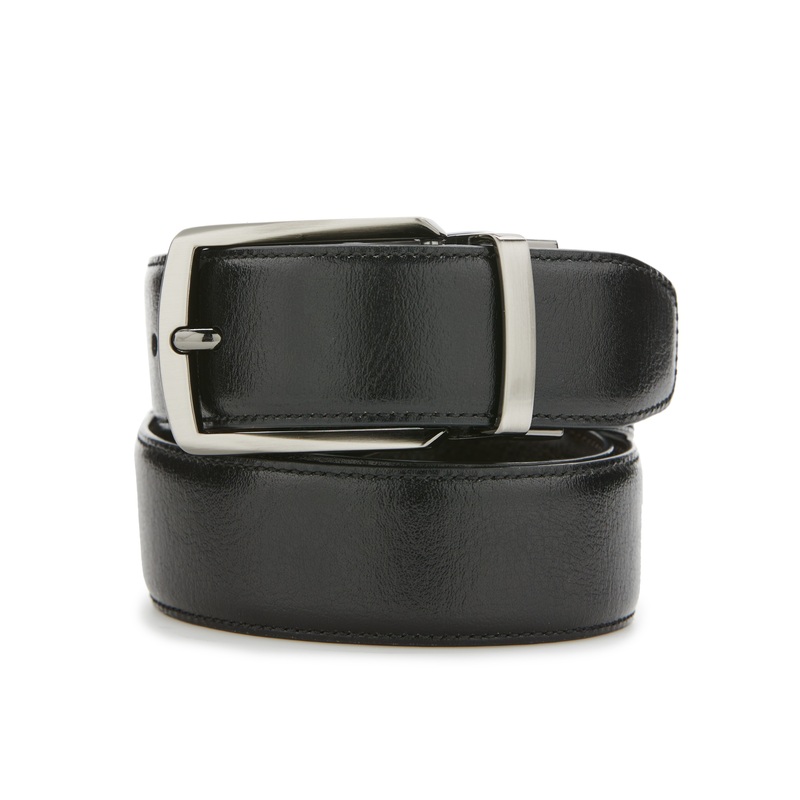 Perry Ellis Portfolio Men's Diamond Buckle Belt Grey 34