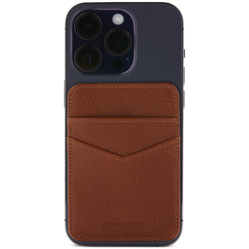 Perry Ellis Portfolio Men's Leather Phone Card Wallet Brown