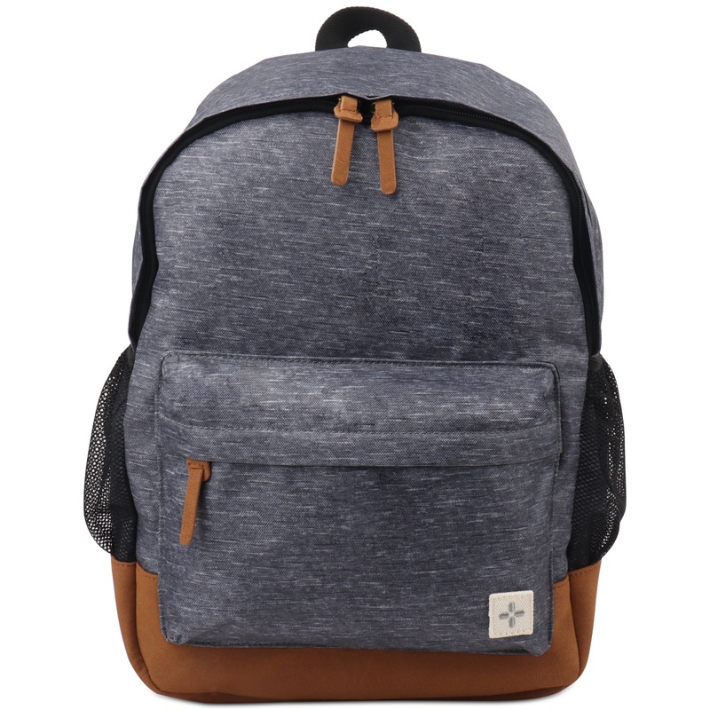 Sun Stone Mens Riley Heathered Backpack Bag Grey Heather