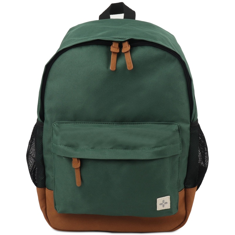 Sun Stone Mens Riley Solid Backpack Bag Dark Green