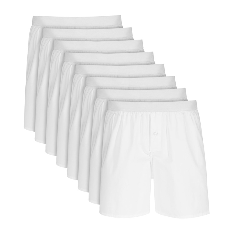 Club Room Mens 4 Pack White Cotton Boxers Large