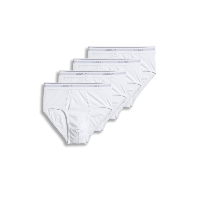 jOCKEY Men's 4 Pack Staycool White Briefs Small