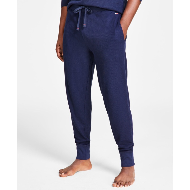 Tommy Hilfiger Men's Waffle Knit Pajama Joggers Navy Small