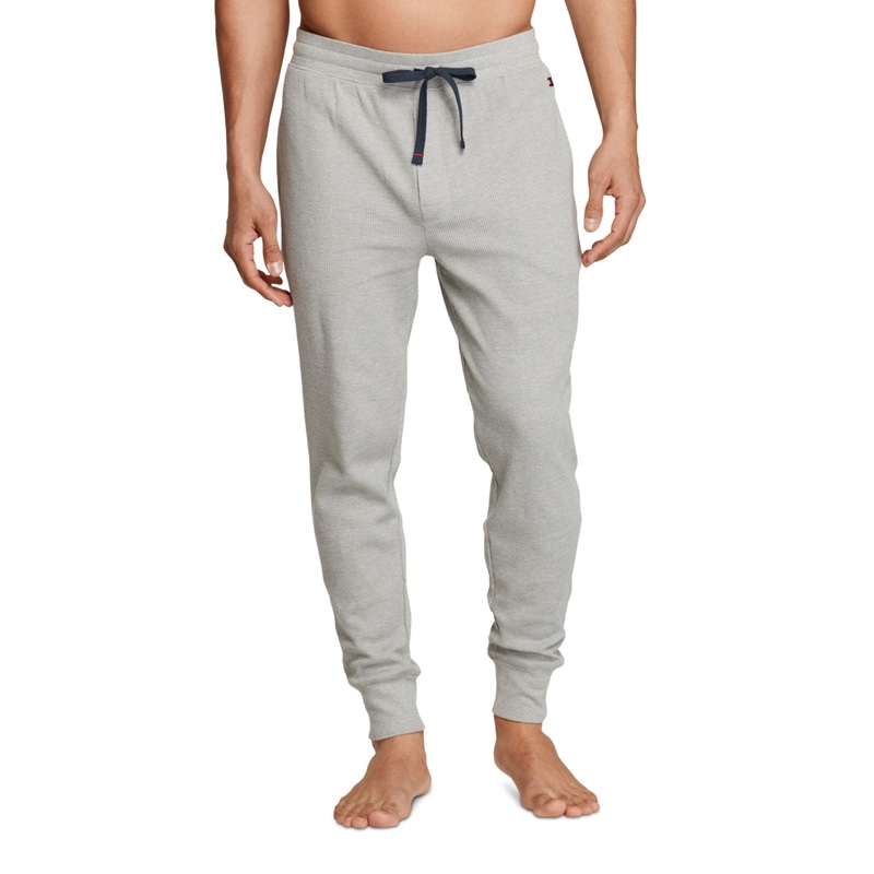 Tommy Hilfiger Mens Waffle Knit Pajama Pants Grey Heather  Xl