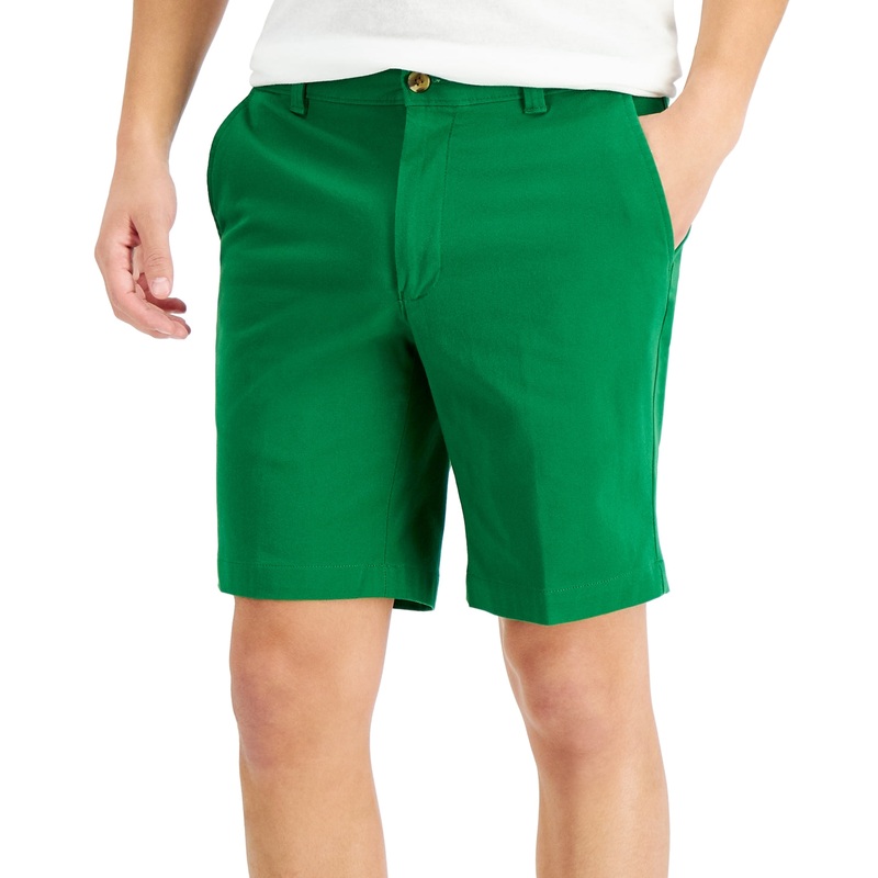 Club Room Men's Regular Fit 9" Stretch Shorts Abundant Green 38