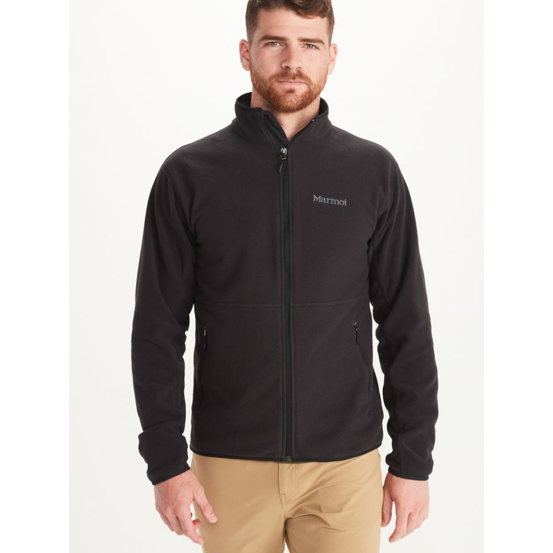 Marmot Mens Fleece Rocklin Jacket Black XL