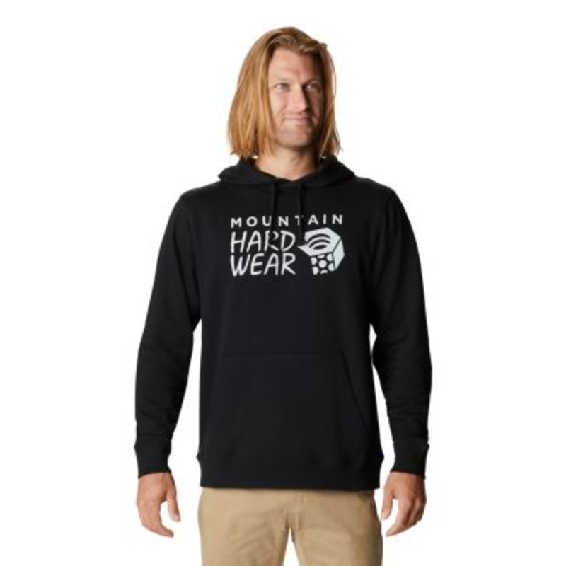 Mountain Hardwear Men's MHW Logo Pullover Hoodie Sweatshirt Black Large