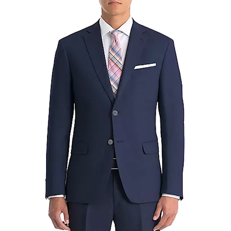 Lauren Ralph Lauren Mens UltraFlex Sport Coat Blazer Navy Blue 42S