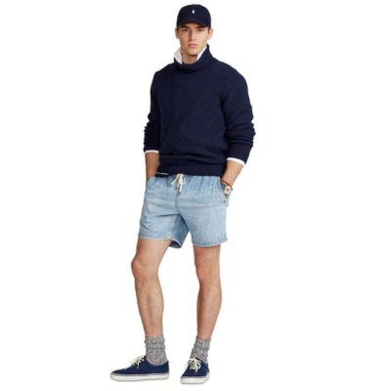 Polo Ralph Lauren Men's 6.5 Inch Polo Prepster Denim Shorts Lathan Blue 2XL