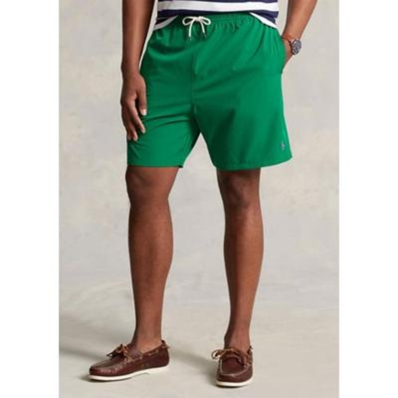 Polo Ralph Lauren Men's Big Tall Traveler Swim Trunks Primary Green 3XLT