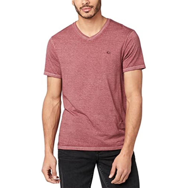 Buffalo David Bitton Men's Burnout Long Kanek Short Sleeve T Shirt Violet XL