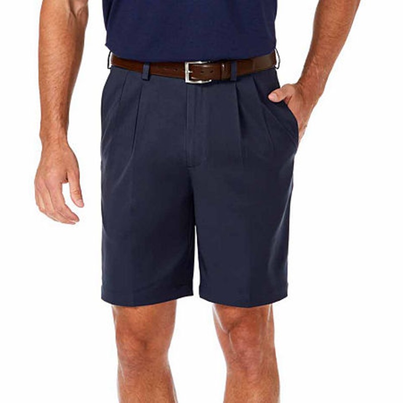 Haggar Cool 18 PRO Classic Fit Shorts Navy 36