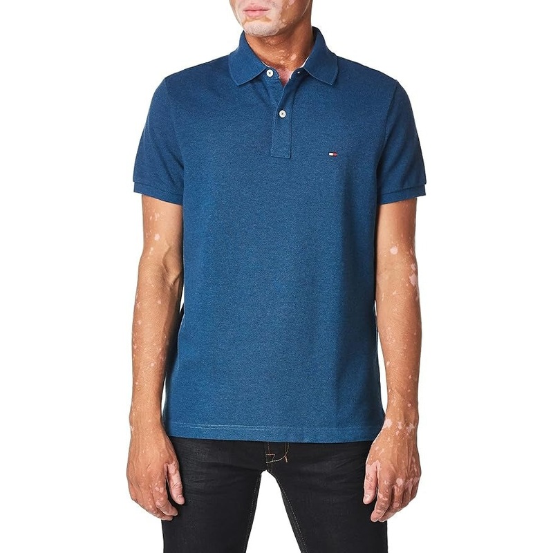 Tommy Hilfiger Men's Classic-Fit Ivy Polo Shirt XXL 2XL Legion Blue