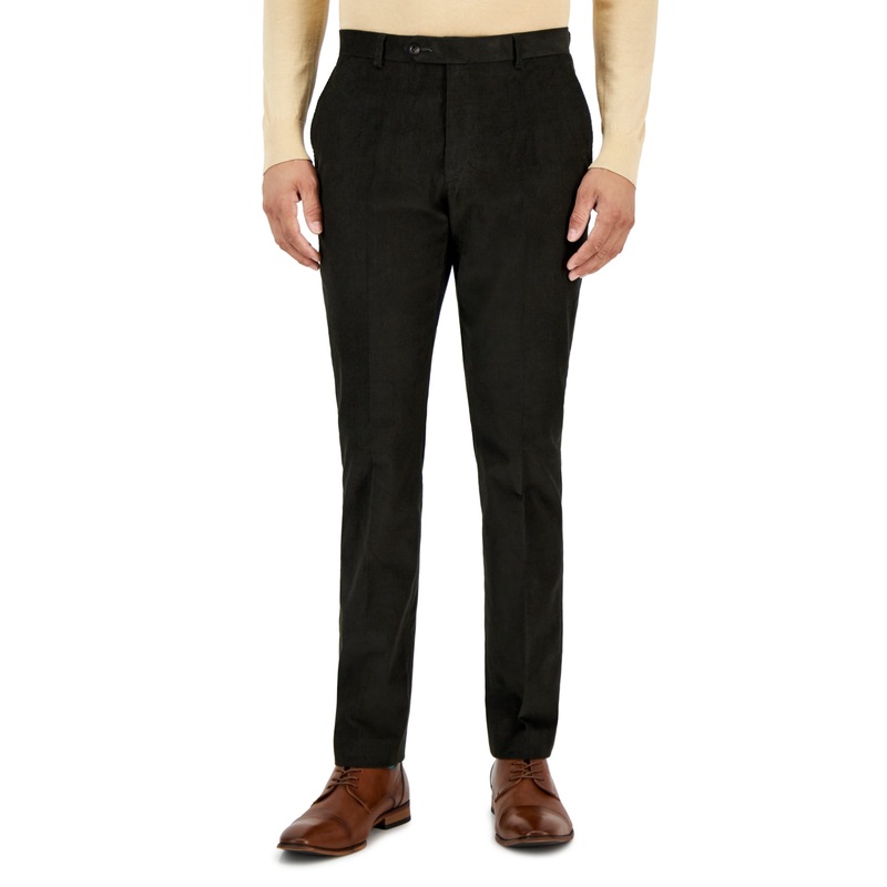 Tommy Hilfiger Mens Modern Fit Solid Corduroy Pants Hunter Green 38 x 34