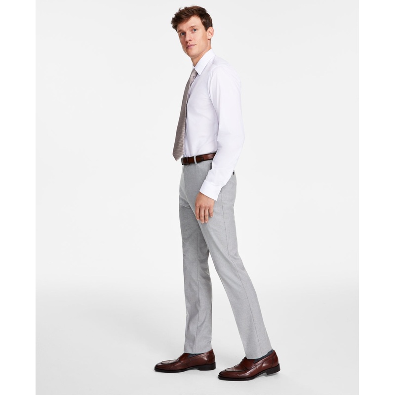 Tommy Hilfiger Mens Modern Fit TH Porformance Pants Grey Houndstooth 32 x 32