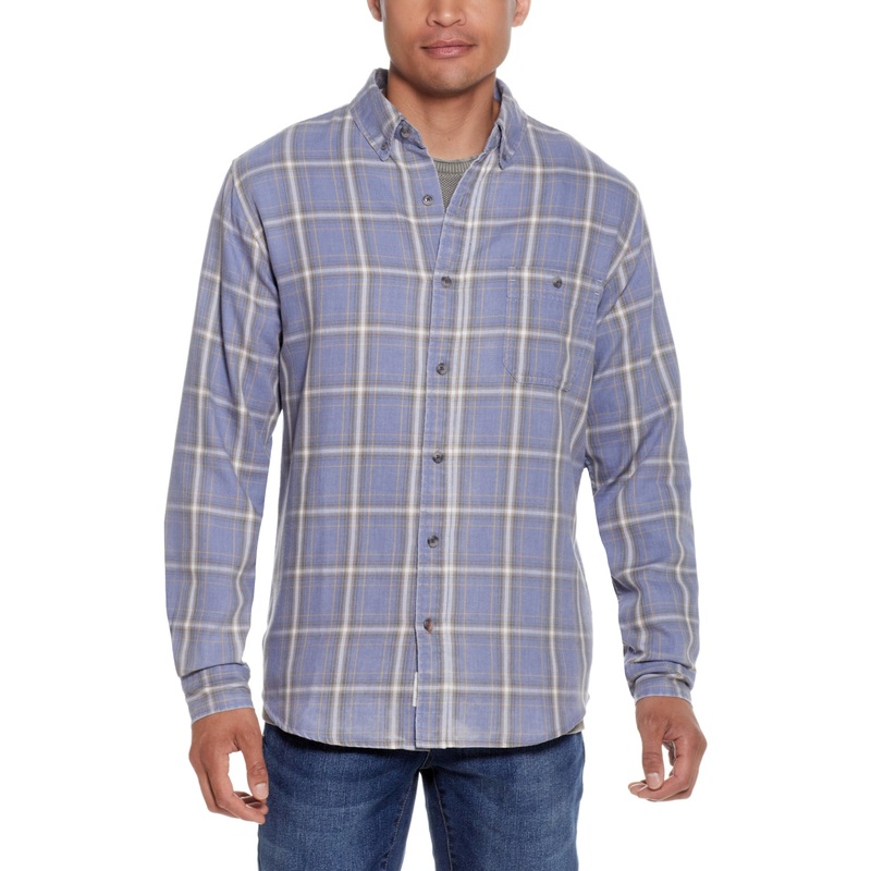 Weatherproof Vintage Mens Flannel Shirt Endless Sky Large