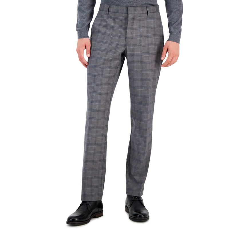Tommy Hilfiger Modern Fit Stretch Performance Pants Grey Blue Pants 40 x 32