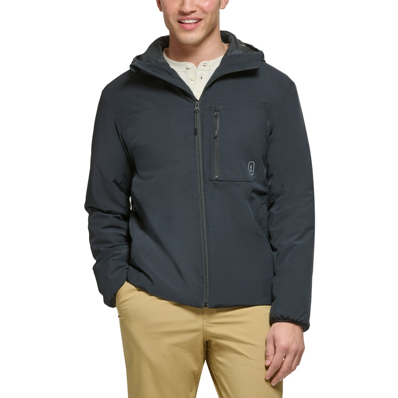 Bass Outdoor Mens Hooded Jacket Black Beauty 2XL