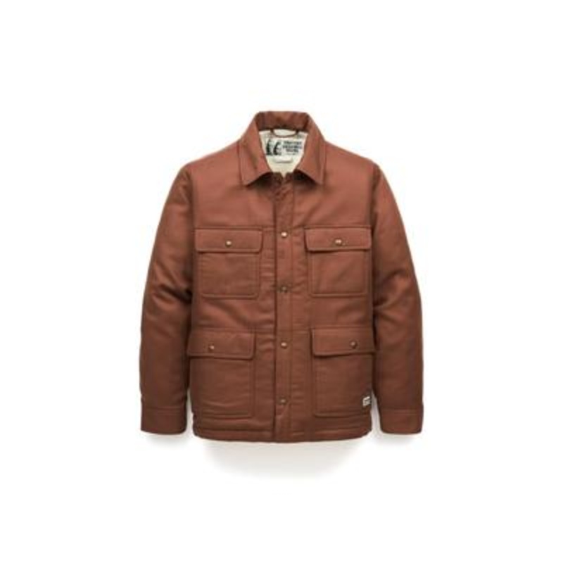 Marmot Men's Ridgefield Fleece Lined Flannel Shirt Jacket Pinecone Brown 2XL