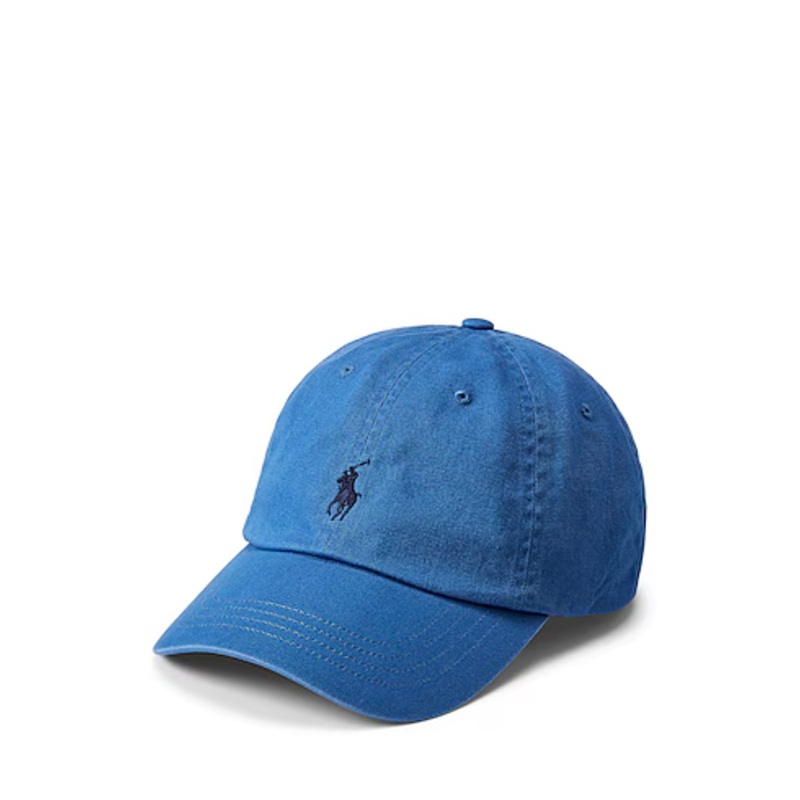 Polo Ralph Lauren Mens Cotton Chino Ball Cap Baseball Hat Adjustable Blue