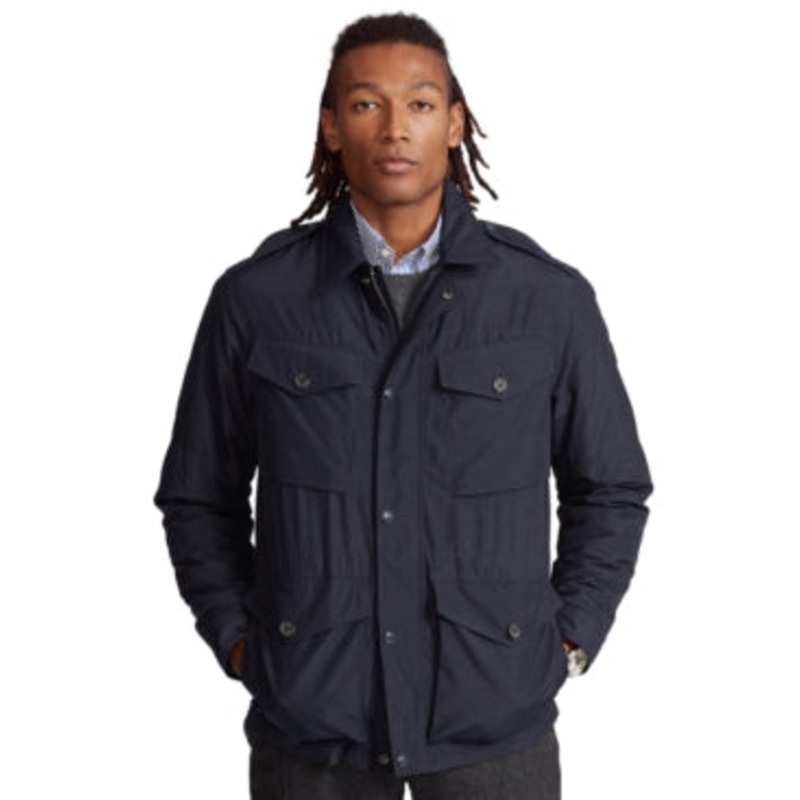 Polo Ralph Lauren Mens Nylon Utility Jacket Collection Navy Blue XS
