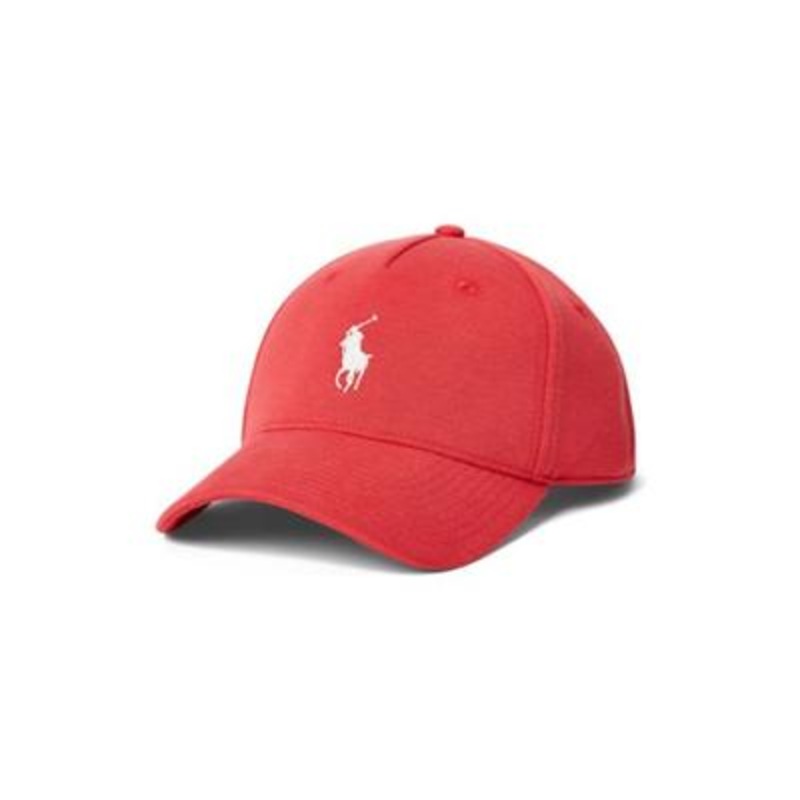 Polo Ralph Lauren Mens Ponte Ball Cap Starboard Red Baseball Hat Adjustable