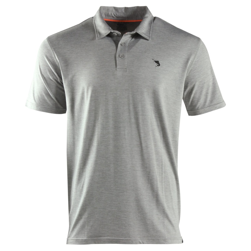 Salt Life Mens Short Sleeve Polo Shirt Light Grey Heather XXL