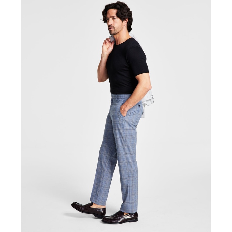 Tommy Hilfiger Mens Modern Fit Flex Suit Dress Pants Navy Blue  34 x 30