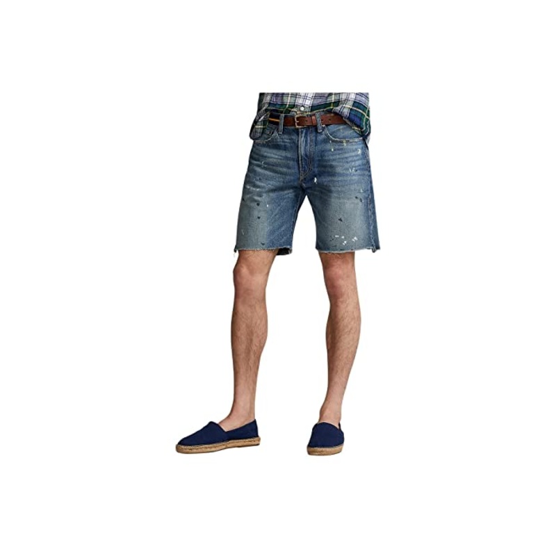 Ralph Lauren Polo Mens Classic Fit 8.5 Inseam Denim Shorts Havemeyer Blue 38