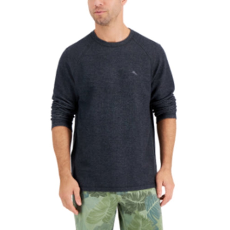 Tommy Bahama Mens Bayview Crewneck Sweater Black Medium
