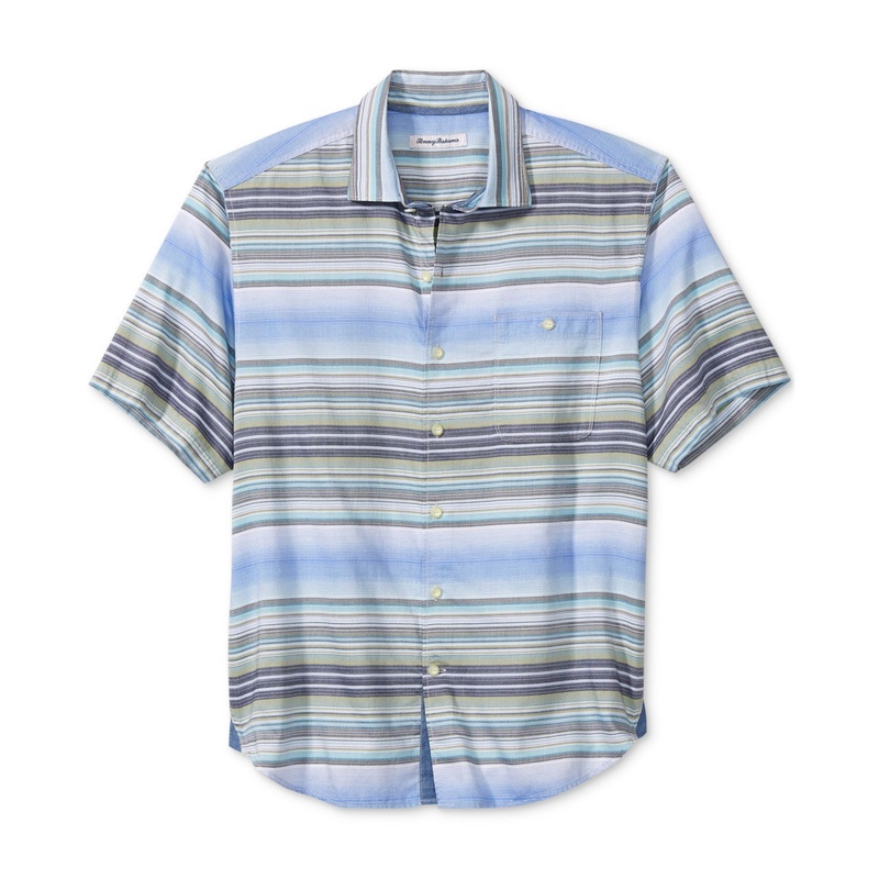 Tommy Bahama Mens Tortola Short Short Sleeve Button Down Shirt Bluebell 3XL