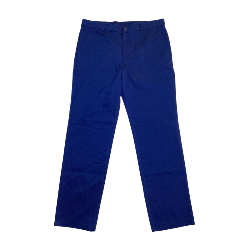 Alfani Men's Regular Fit Flat Front Tech Pants Blazing Navy Blue 40 x 30