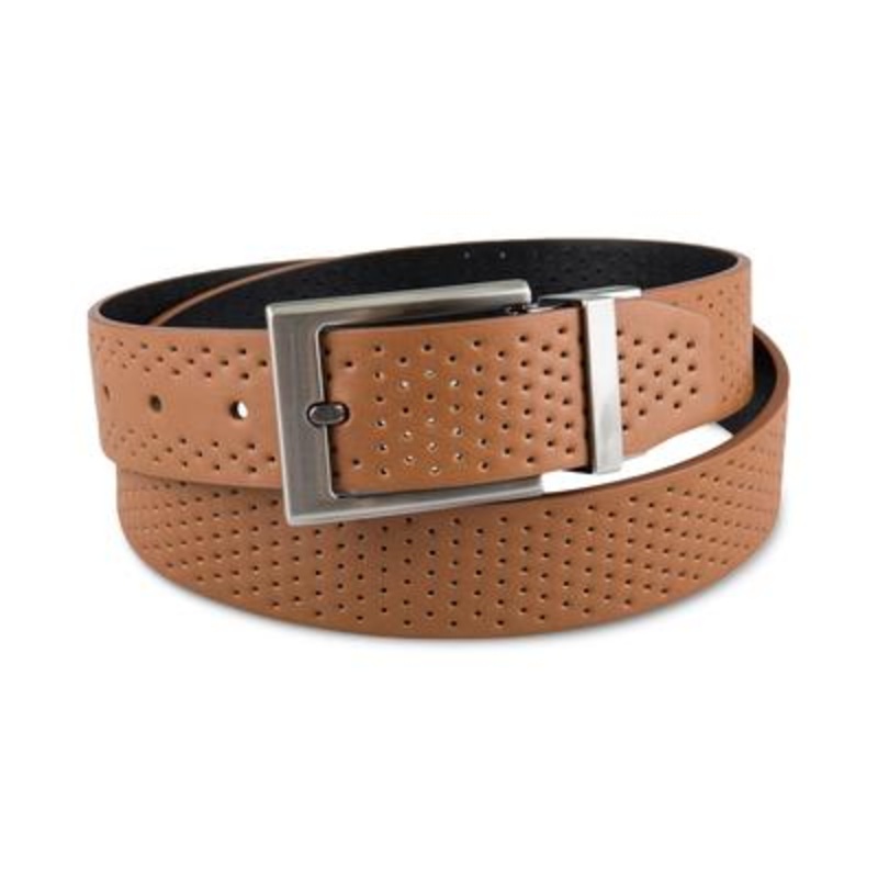 Alfani Mens Reversible Belt Tan Brown Black 42 to 44