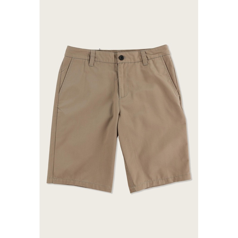 O Neill Mens Redwood 22 Inseam Walking Khaki Shorts Beige 28