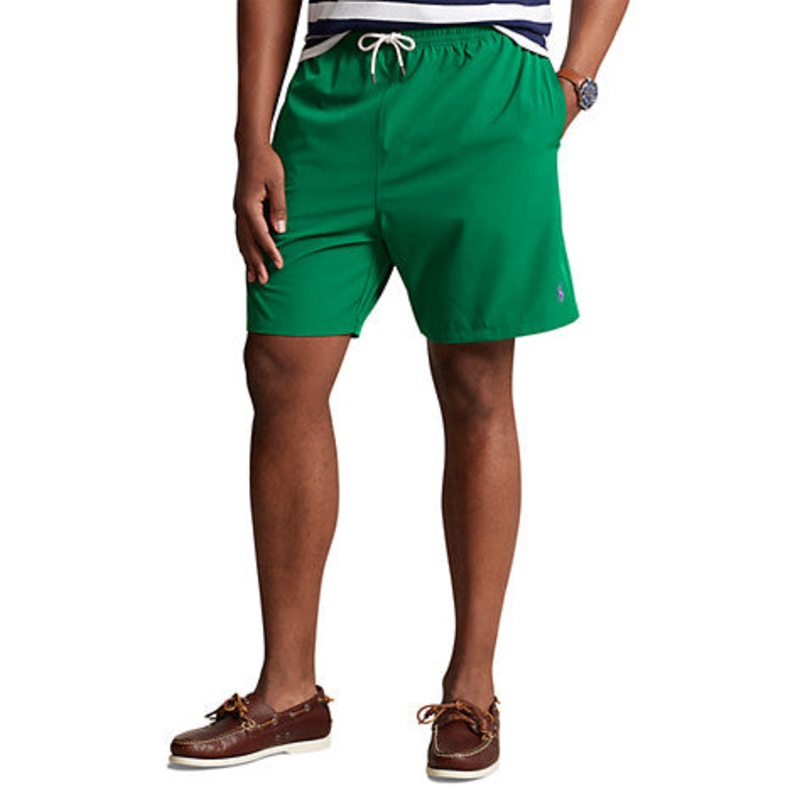 Polo Ralph Lauren Men's Big Tall Traveler Swim Trunks Primary Green 4XB