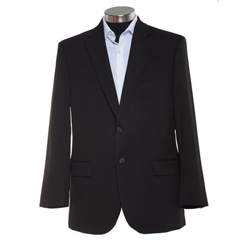 J.m. Haggar Men's Classic Fit Sharkskin Sport Coat Blazer Dark Blue 46R